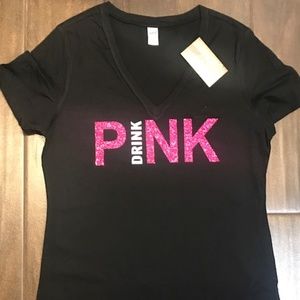 Plexus 💪Glitter T Women's VNeck Large NWT